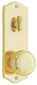 Interior Knob and Lever Set Providence Knob with Keyed Colonial Plate (inside)